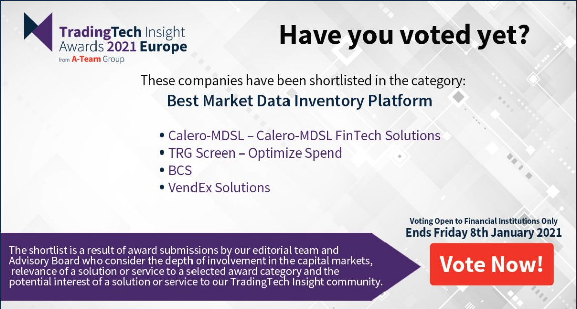 TradingTech Insight Awards 2021 Europe - Shortlist