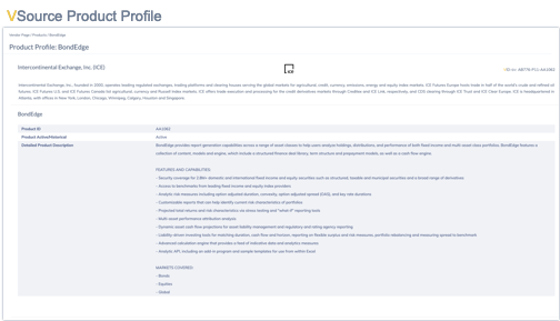 VSource Product Profile