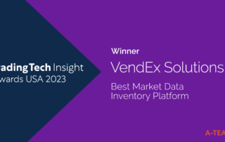 Winner - Best Market Data Inventory Platform - Trading Tech Insight Awards 2023 USA