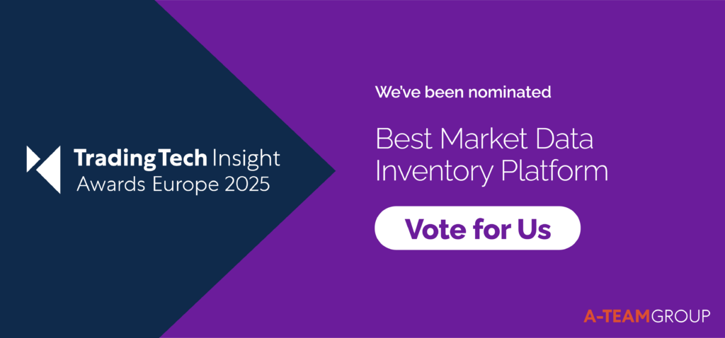 Best Market Data Inventory Platform – Shortlist – TradingTech Insight Awards Europe 2025